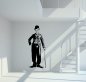 Preview: 46090 Charlie Chaplin Wandtattoo